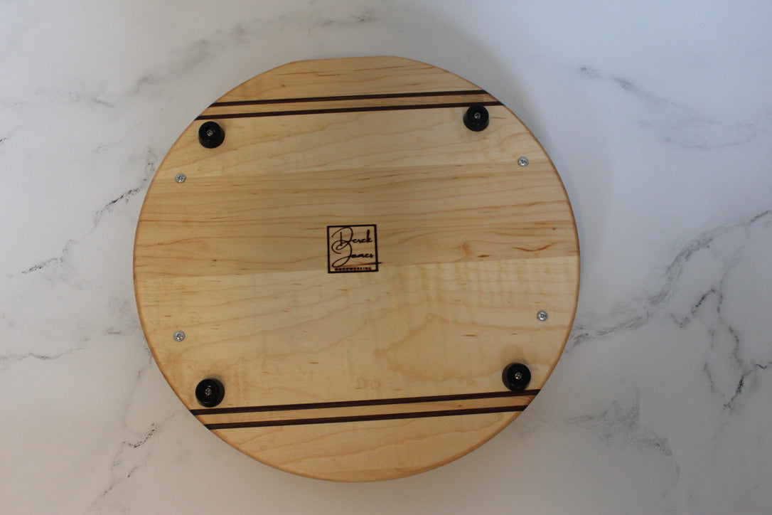 Maple Small Round Serving Tray