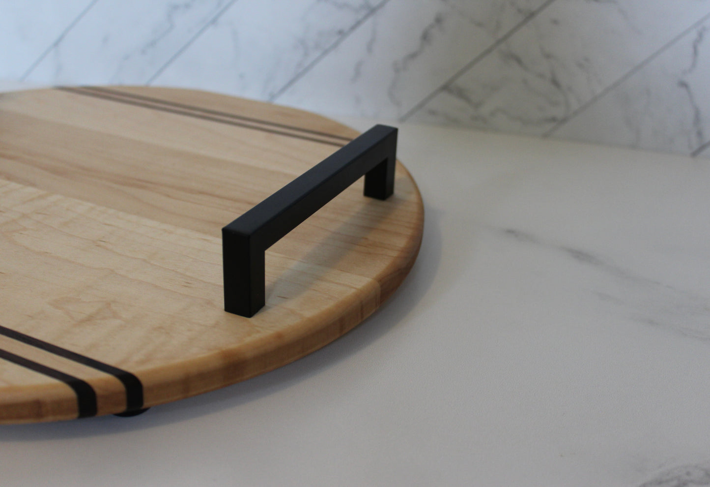 Maple Small Round Serving Tray