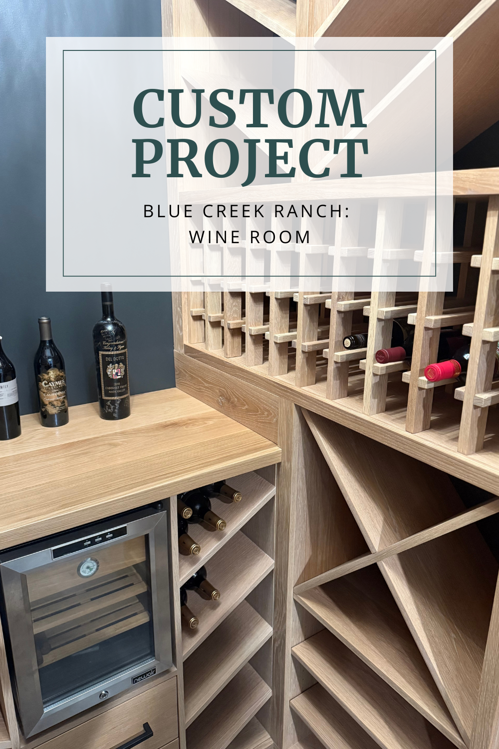 A Custom White Oak Wine Room Designed for the True Collector ...