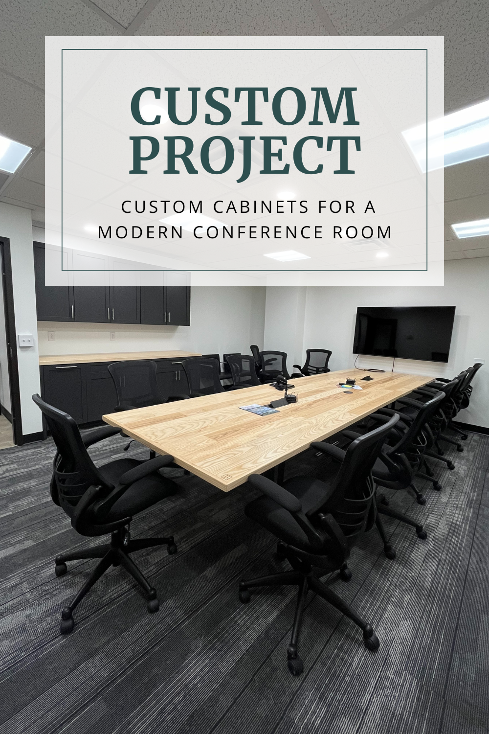 Transforming Spaces: Custom Cabinets for a Modern Conference Room