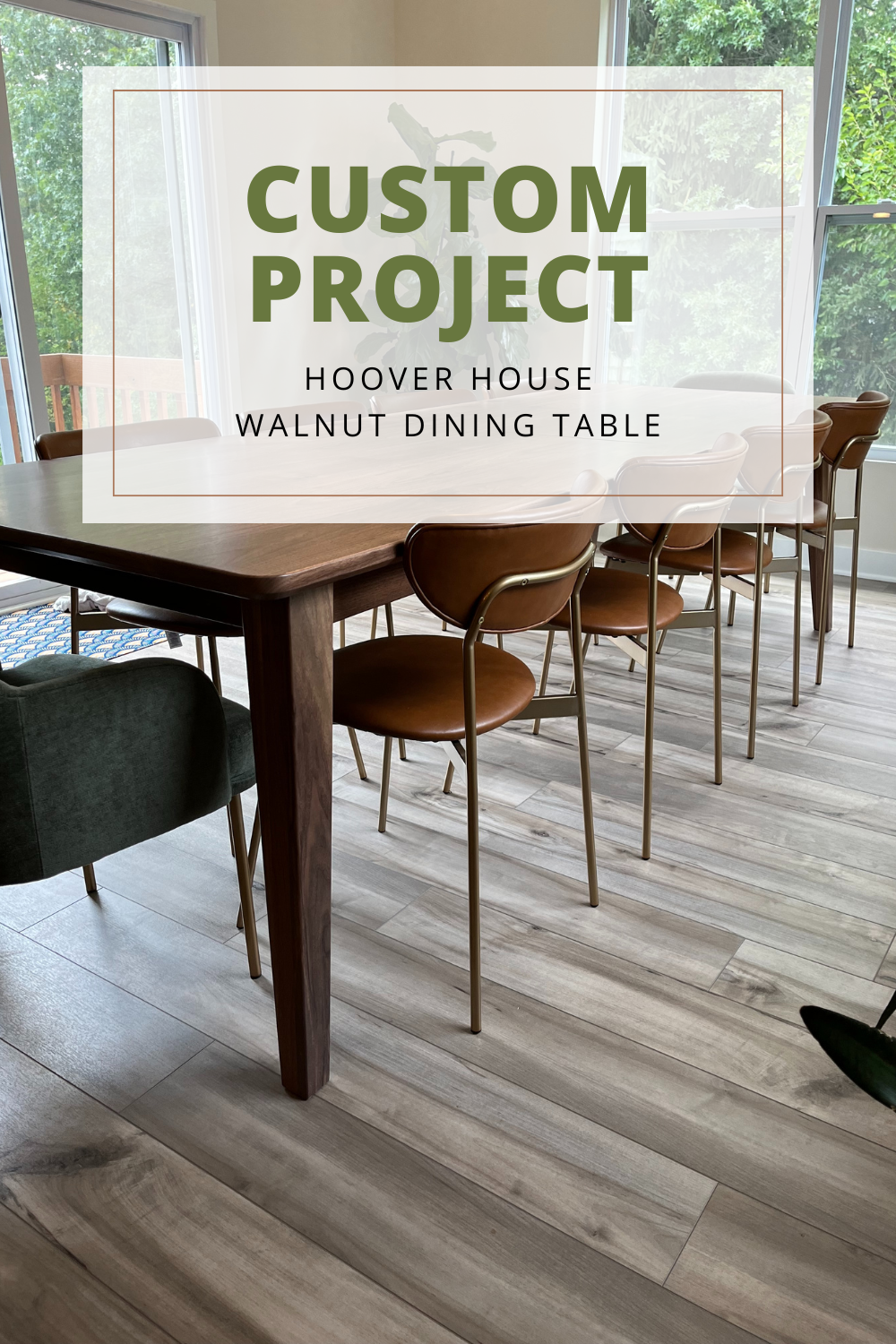 Hoover House: Walnut Dining Table