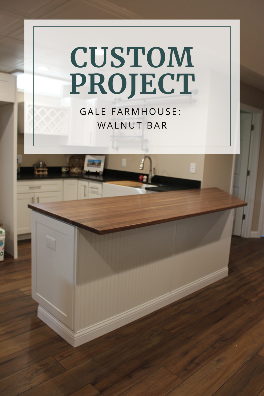 Gale Farmhouse: Walnut Bar Top