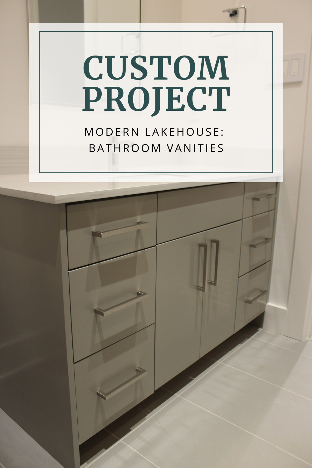 Modern Lakehouse: Bathroom Vanities