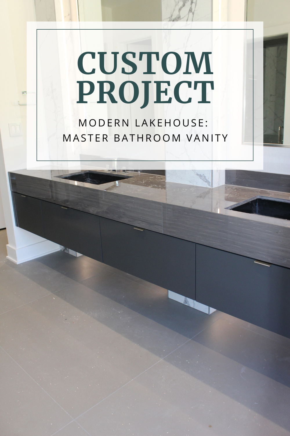 Modern Lakehouse: Master Bathroom Vanity