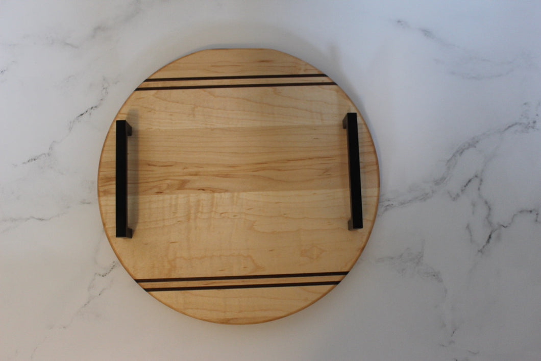 Maple Small Round Serving Tray