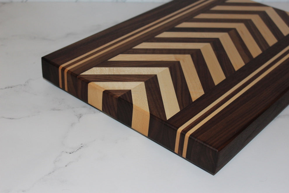 Chevron Cutting Board derekjameswoodworking